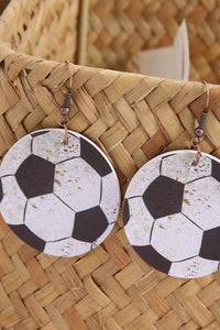 Soccer Print Earrings