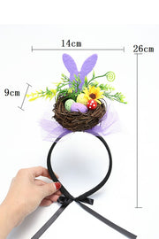 Happy Easter Bunny Bird Nest Decorative Headband