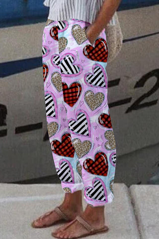 Valentine's Day Love Heart Pants
