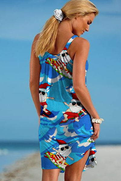 Santa Beach Sleeveless Dress