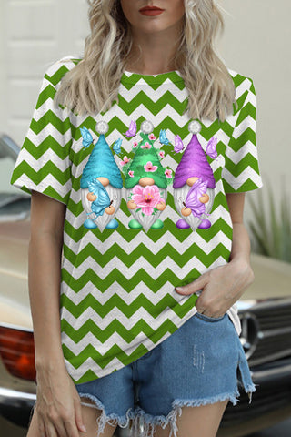 Spring Gnome Stripe T-shirt