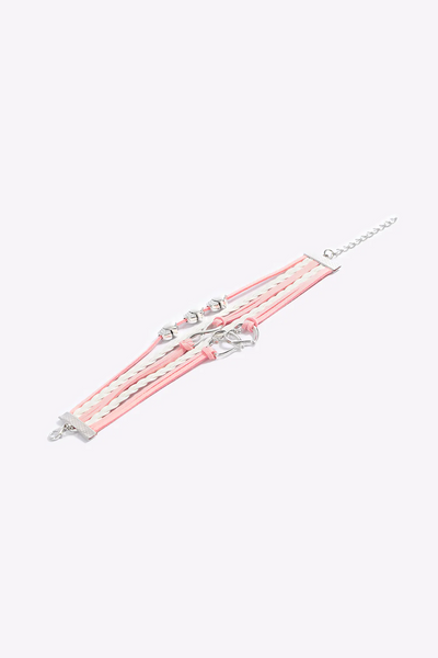 Rosa Herz-Armband