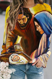 Holy Family The True Story Nativity Sweatshirt