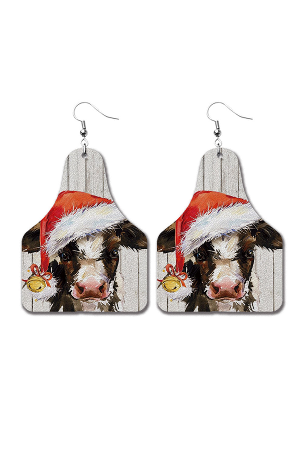 Christmas Cow Earrings