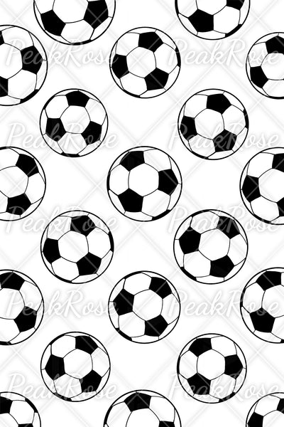 Black&White Soccer Ball Print Leggings