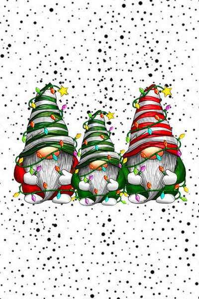 Christmas Gnome Plaid Tunic With Pockets