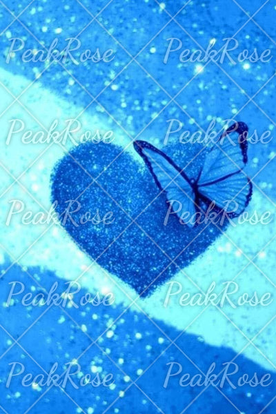 Glitter Heart Butterfly Sparkles Print Tank Top