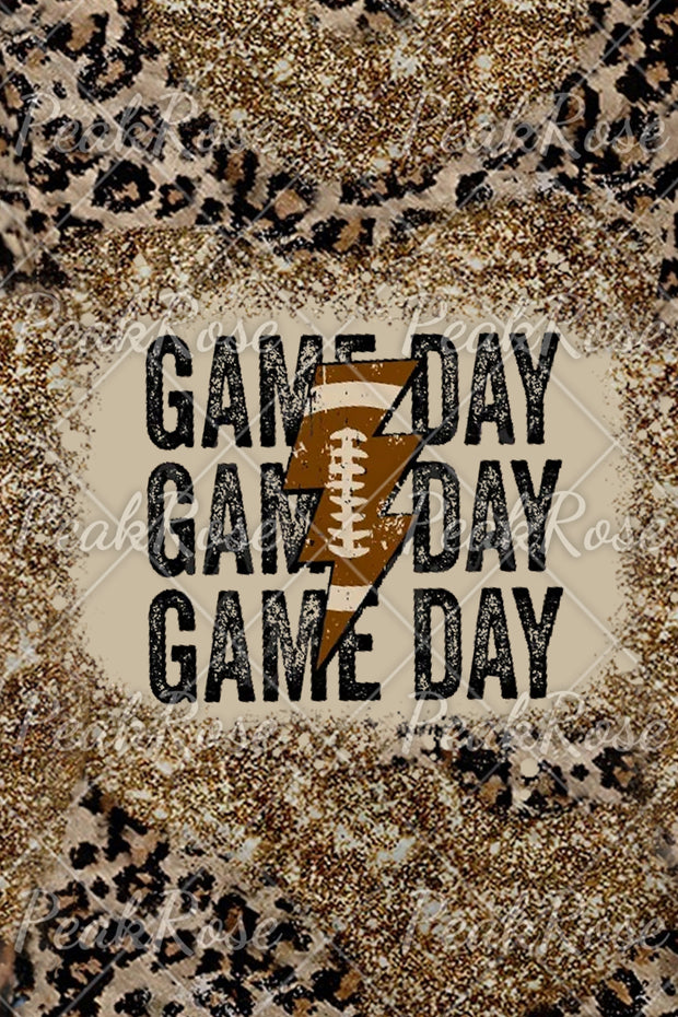 Game Day Football T-Shirt mit gebleichtem Aufdruck