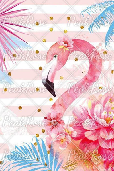 Pink Flamingo Fashion Print Sleeveless Dress