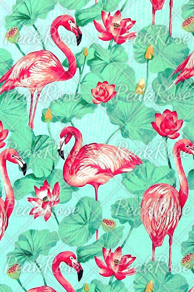 Pink Flamingo Fashion Print Sleeveless Dress