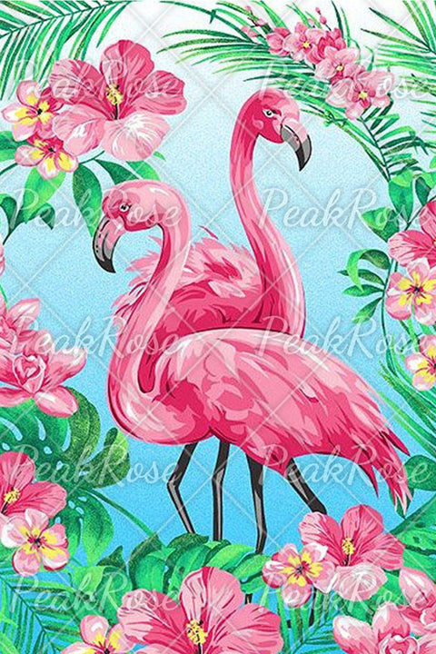 Pink Flamingo Fashion Print Sleeveless Dress