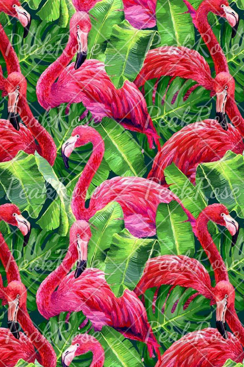 Pink Flamingo Fashion Print Sleeveless Dress