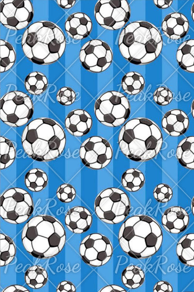 Striped Soccer Ball Tote Bag