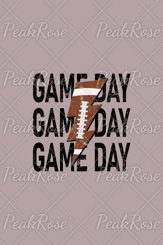 Game Day Football Print Sweatshirt