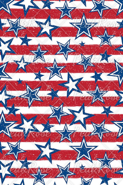 Zerrissene Denim-Shorts mit amerikanischer Flagge