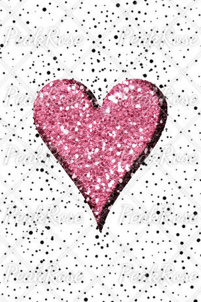 Pink Diamond Heart Print Strapless Off-Shoulder Long-Sleeved Blouse