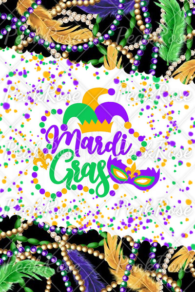 Mardi Gras Decoration Mask Beads Splash Ink Hoodie