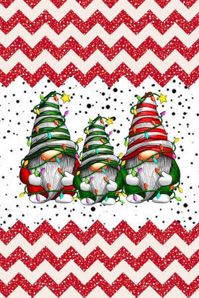 Corrugated White Dot Elf Dwarf Christmas Tote Bag