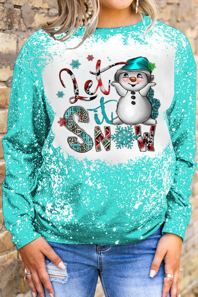 Let It Snow Rundhals-Sweatshirt
