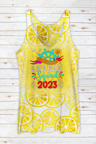 Holidays 2023 Summer Family Seaside Vacation Cruise Squad Racerback Tank Top