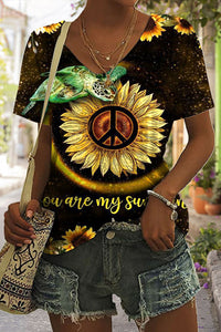 You Are My Sunshine Hippie Art T-shirt