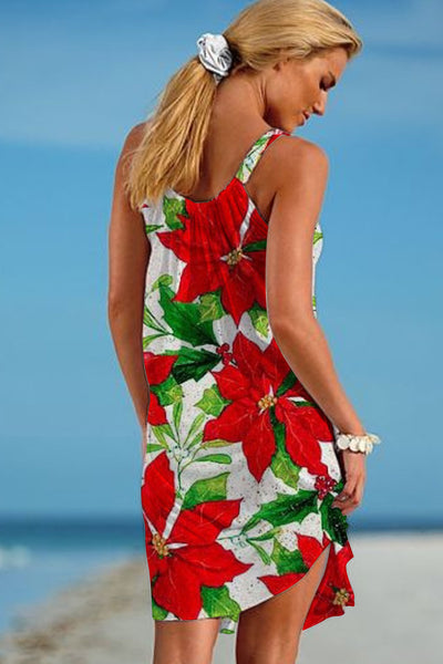 Beautiful Plant Sleeveless Dress