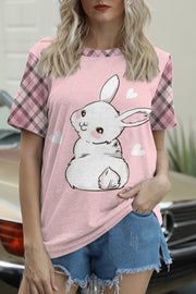 Cute Rabbit Print T-Shirt