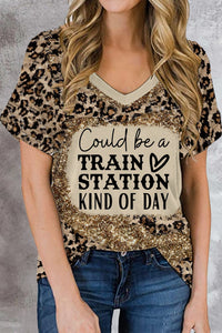 Could Be A Train Station Kind Of Day Print T-shirt