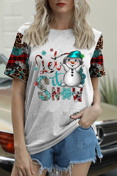 Let It Snow Print T-shirt