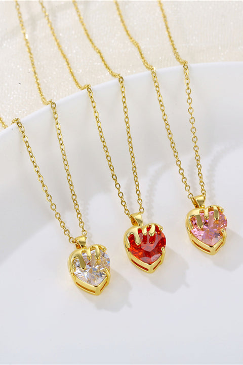 Heart Crystal Necklace