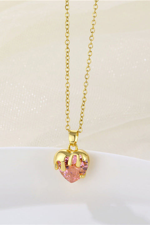 Heart Crystal Necklace