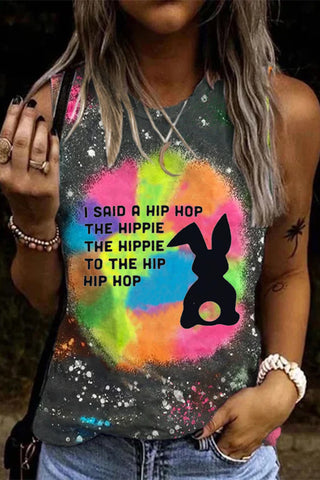 Said A Hip Hop The Hippie The Hippie To The Hip Hip Hop Bunny Tank Top