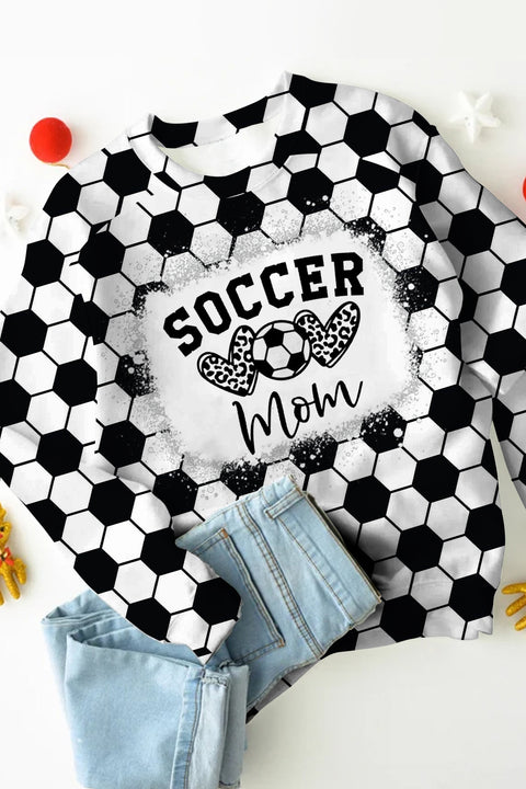 Soccer Mom Print Sweatshirt