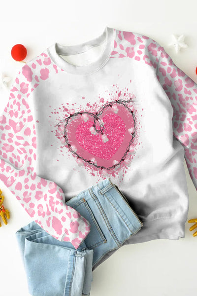 Pink Heart Lanterns Sweatshirt