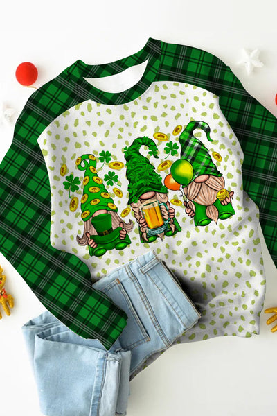 Green Lucky Clover Gnomies Sweatshirt