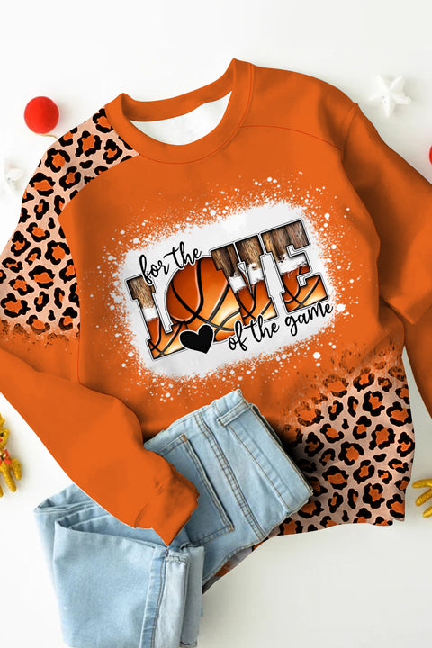 For The Love Of The Game Basketball Bleached Sweatshirt