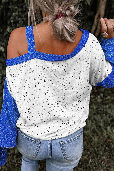 Don't Jugde What You Don't Understand Printed Off-Shoulder Blouse