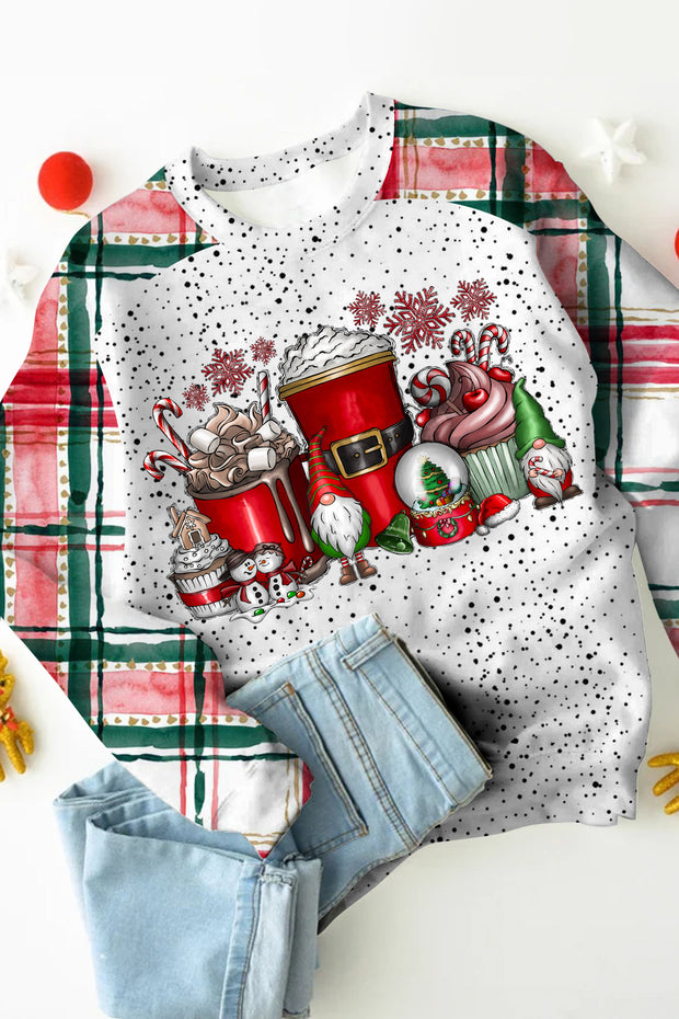 Christmas Gnome Plaid Sweatshirt