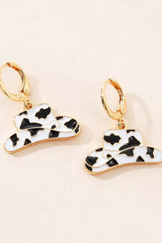 Cow Cowboy Hat Alloy Earrings