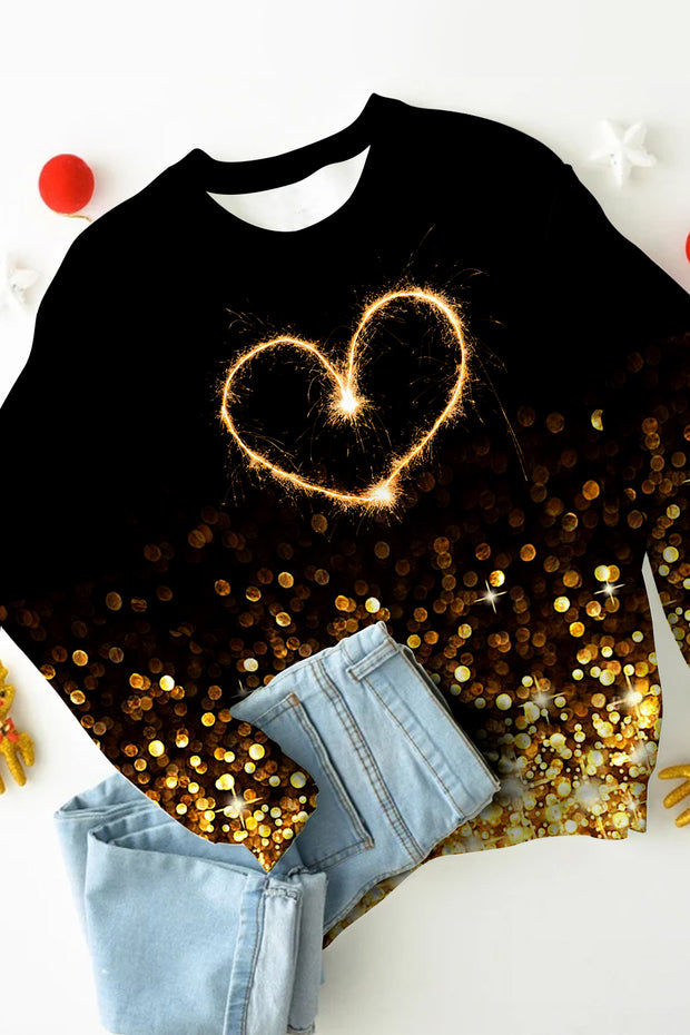 Love Fireworks Glitter Sweatshirt