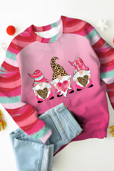 Pink LOVE Gnome Sweatshirt