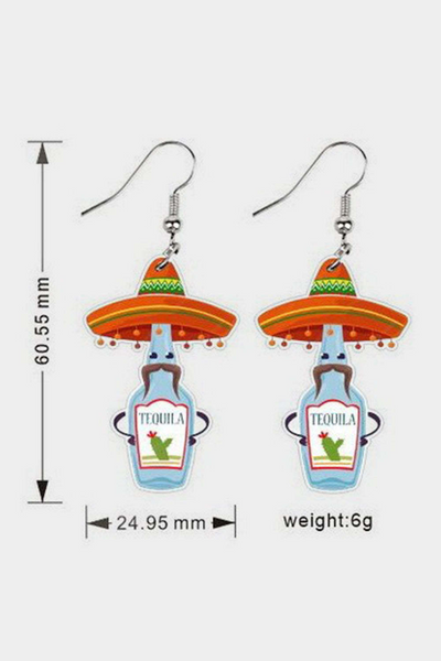 Cinco De Mayo Mexican Shape Earrings