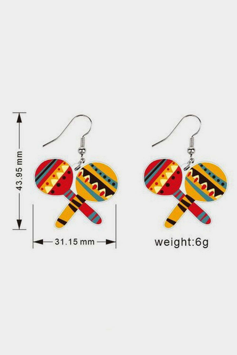 Cinco De Mayo Mexican Shape Earrings