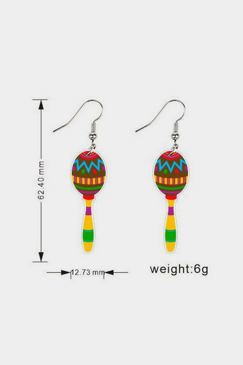 Cinco De Mayo Mexican Shape Earrings