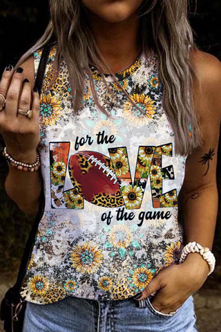 For The Love Of The Rugby Football Game Tank Top