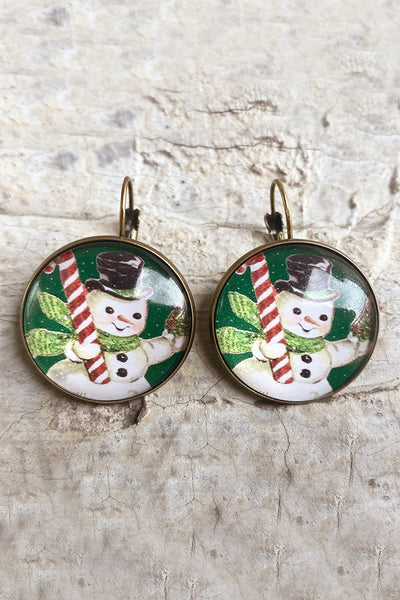 Weihnachts-Santa-Haken-Ohrringe