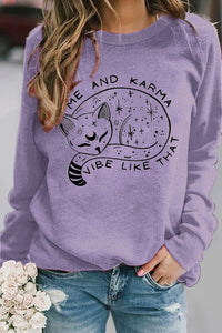 Karma Is A Cat Sweatshirt