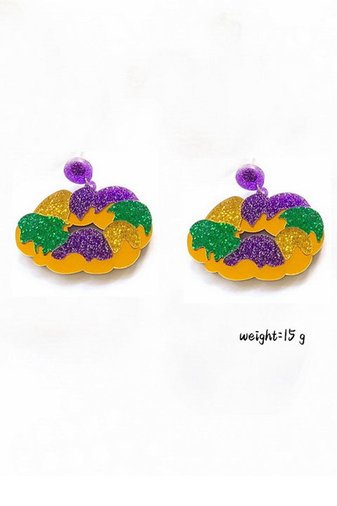 Mardi Gras Carnival Cute Creative Styling Resin Earrings