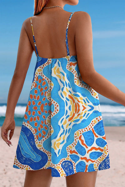 Beach Ocean Texture Pattern Cami Dress