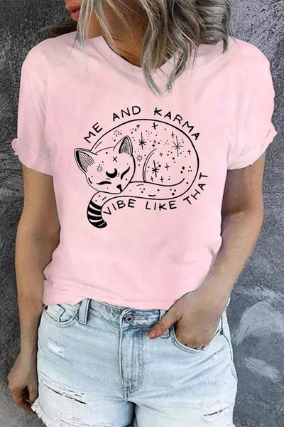 Karma ist ein Katzen-T-Shirt